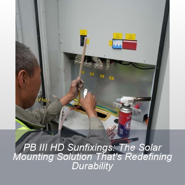 PB III HD Sunfixings: The Solar Mounting Solution That's Redefining Durability